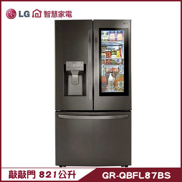 樂金 LG GR-QBFL87BS 冰箱 821L 敲敲門 門中門 自動製冰