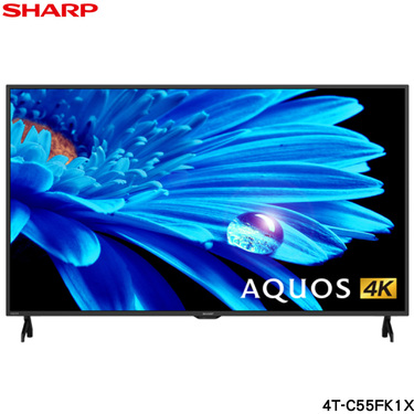 SHARP 夏普 4T-C55FK1X 55吋 4K顯示器 Google TV 藍牙語音遙控器 貨到無安裝