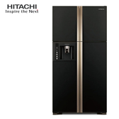 HITACHI 日立 RG616 冰箱 594L 琉璃黑 溫度感應 雙獨立風扇冷卻 奈米鈦抗菌除臭