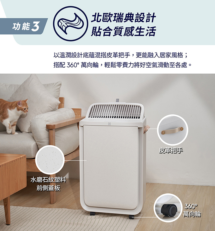Electrolux 伊萊克斯 EP51-44WTA 涼風清淨機 適用16坪 風尚白