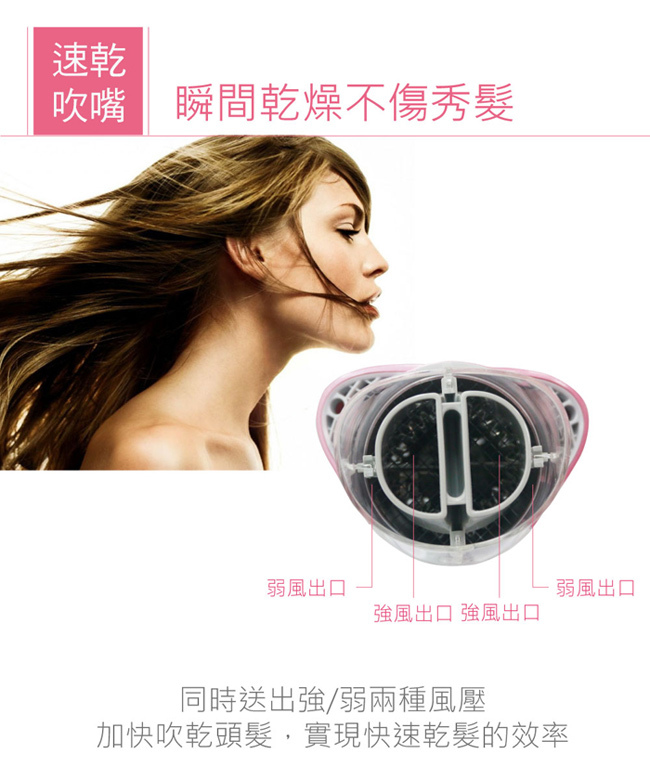 國際 EH-NE73 雙負離子吹風機 冷熱雙溫 粉色