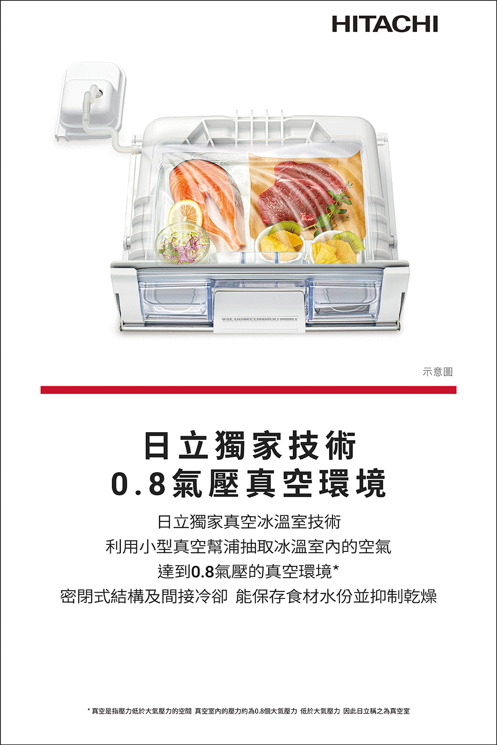日立 HR4N9638ESVAD  四門 對開  569L 變頻冰箱  霧砂琉璃白 自動製冰