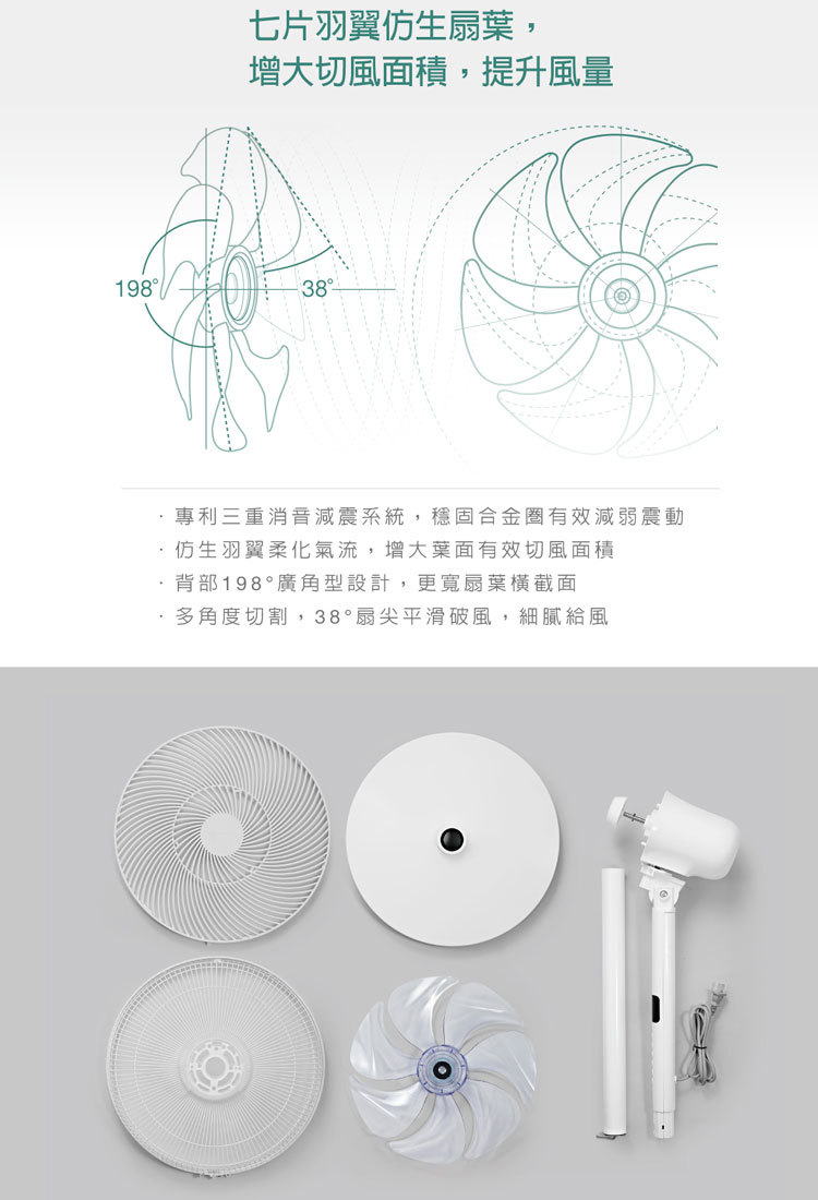 AIRMATE 艾美特 FS35123R DC電風扇 14吋 直流馬達節能 遙控 七葉片