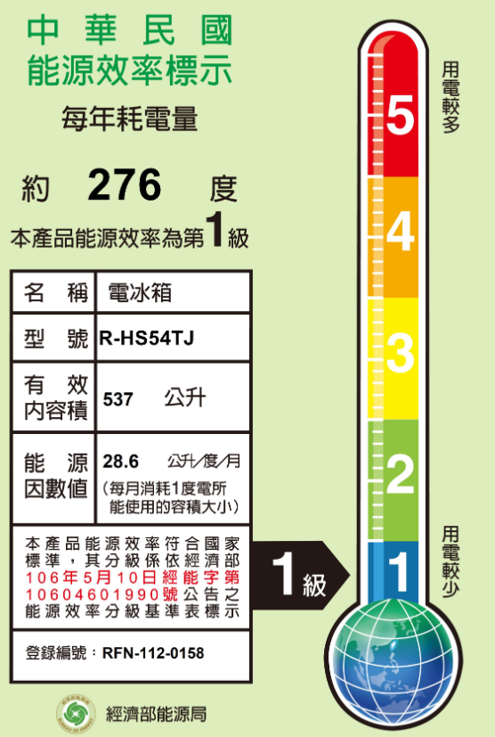 日立 RHS54TJ 冰箱 537L 5門 變頻 日製 一級能效 月光白 獨立自動製冰室 特鮮冰溫室