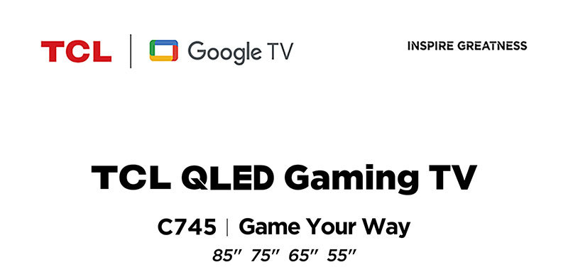 TCL 75C745 75吋 C745 QLED Google TV 量子智能連網液晶顯示器