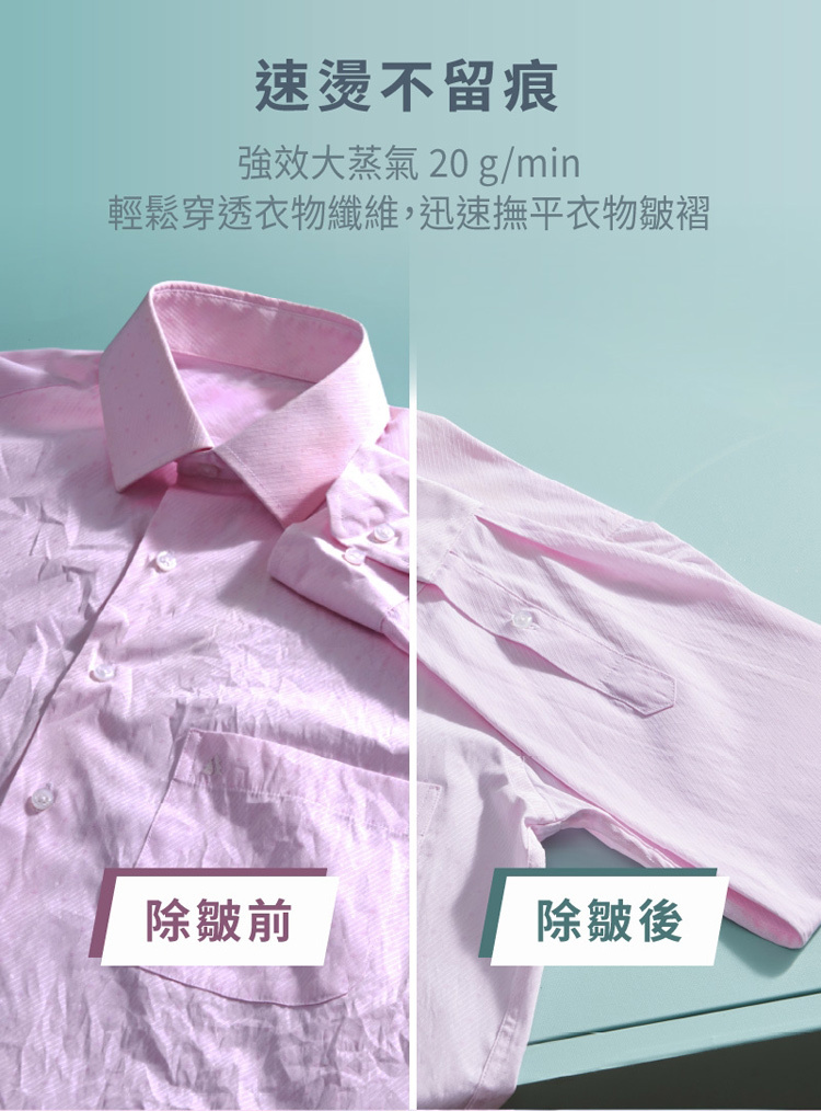 國際 NI-GHD015-W 手持掛燙機 高效除皺 熨燙輕時尚 白色