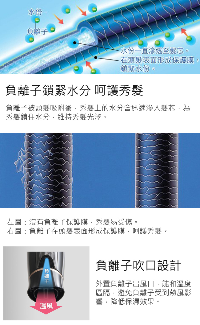 國際 EH-NE21-K 負離子吹風機 黑色