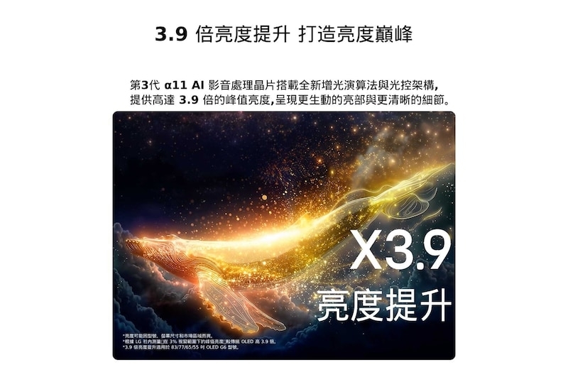 LG 樂金 OLED77G6PTA 77吋 4K OLED evo G6零間隙藝廊系列 智慧顯示器