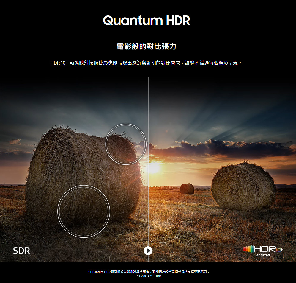三星 QA65Q60CAXXZW 65吋 QLED 量子智慧連網顯示器 貨到無安裝