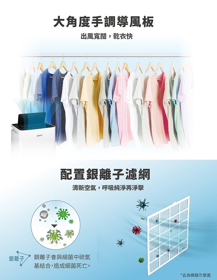 聲寶 AD-S512T 除濕機 6L/日 銀離子前置濾網 一級能效 定時設定 智慧舒適除濕模式 