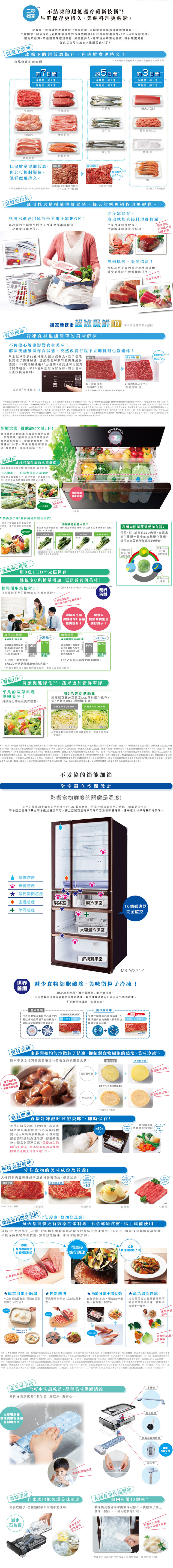 三菱電機 MR-WX47LF 冰箱 472L 六門 變頻 鏡面 日本原裝 水晶杏