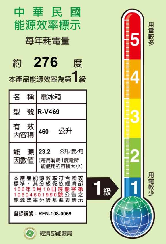 日立 RV469 變頻冰箱 460L 2門 電冰箱 一級能效 星燦銀