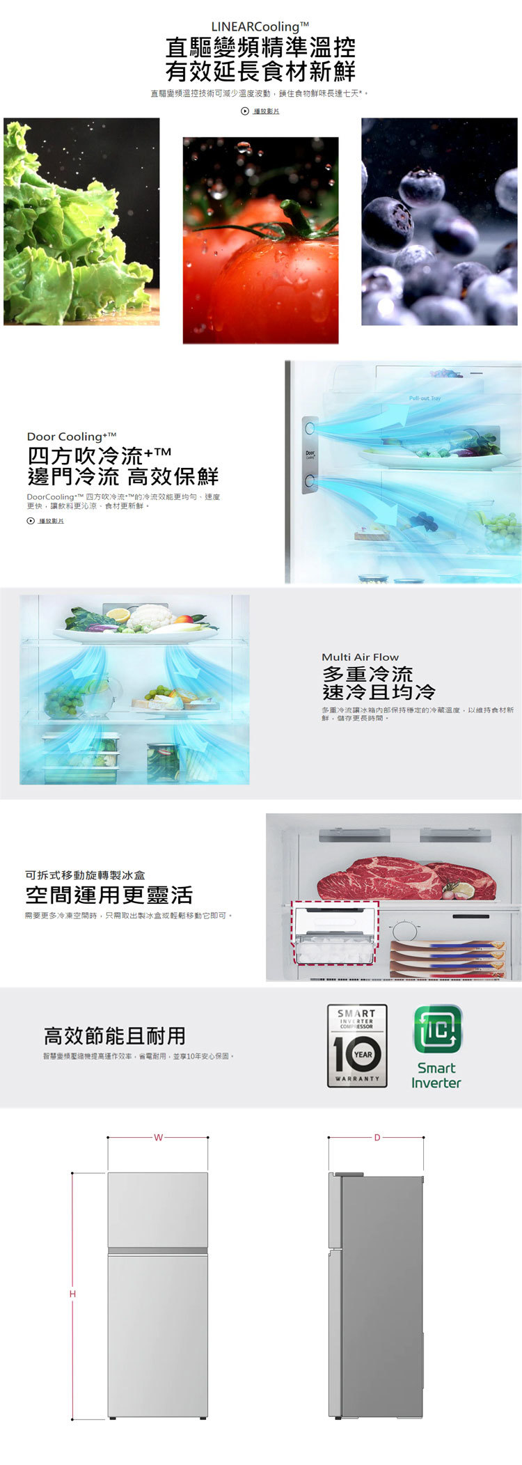 LG GN-L332BS 冰箱 335L 2門 智慧直驅變頻 星夜黑