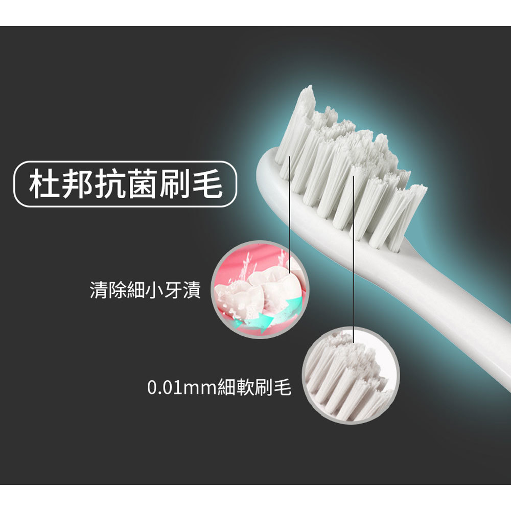 GPLUS ET-A001S 音波電動牙刷 USB旅充盒 黑色 一機可搭配三種刷頭