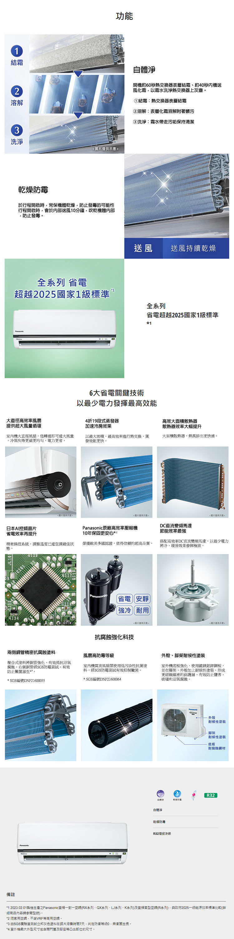 國際 CU-K63FCA2 9坪適用 K系列 分離式 變頻 冷專 冷氣 CS-K63FA2