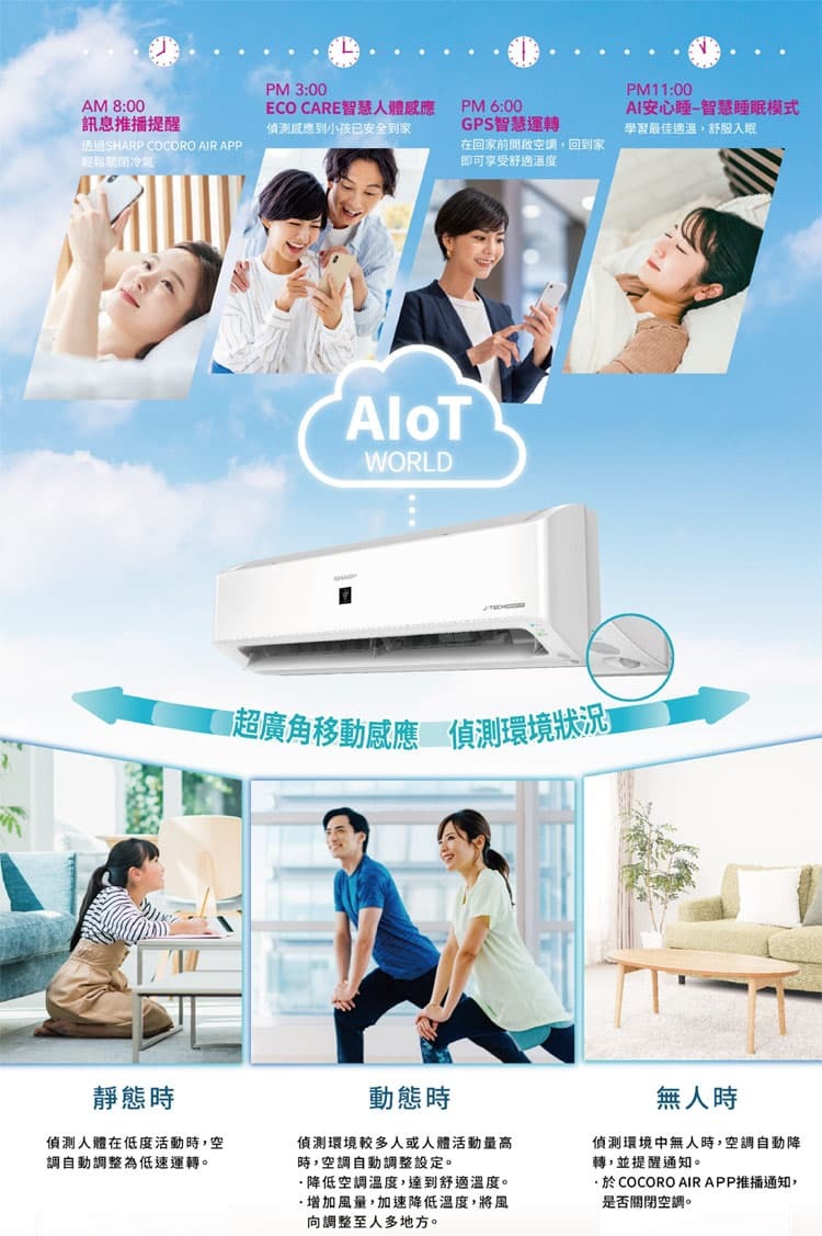 夏普 AE-50ZAMH 7坪適用 頂級系列 冷暖冷氣 AY-50ZAMH-W 自體淨 AIOT聯網