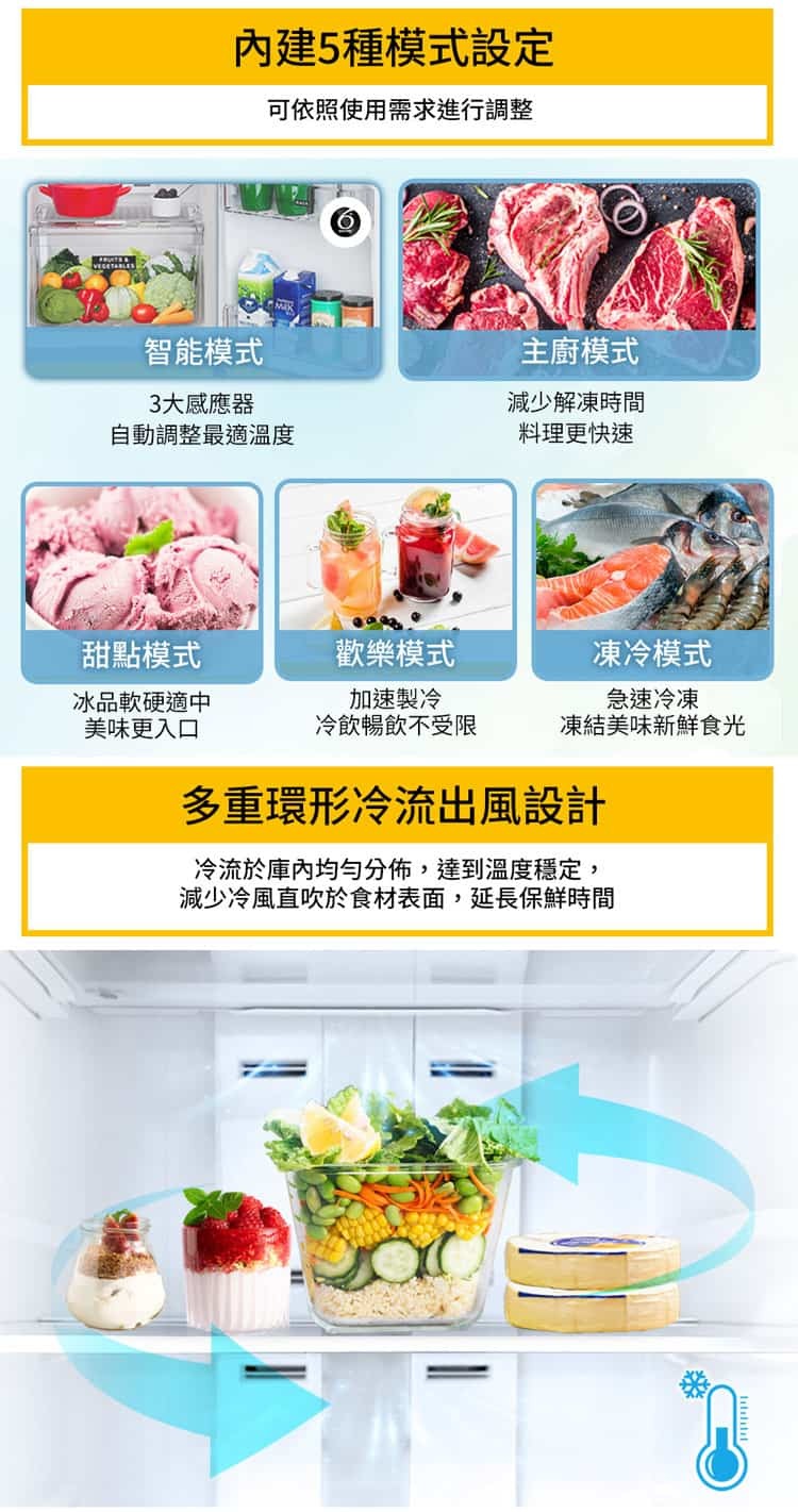 惠而浦 WTI3100A 變頻冰箱 雙門 310L 一級能效 Intelli Sense 太空銀