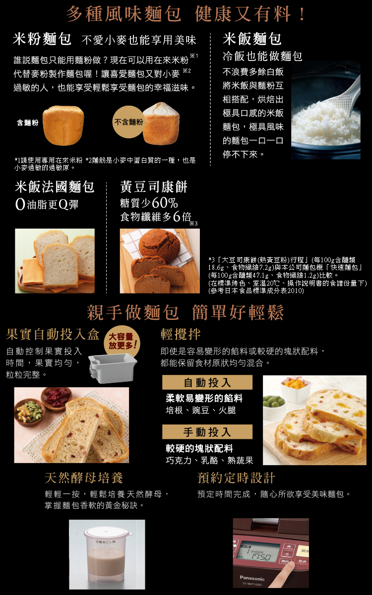 國際 SD-BMT1000T 全自動 變頻製麵包機