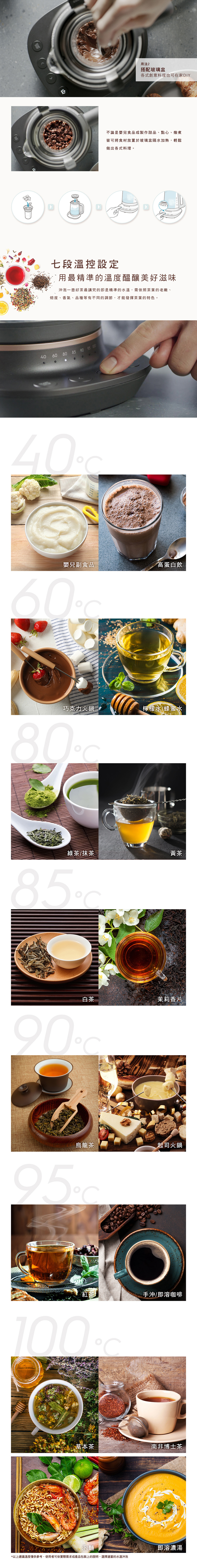 Electrolux 伊萊克斯 E7GK1-73BP 玻璃智能溫控壺 1.7公升 Explore 7