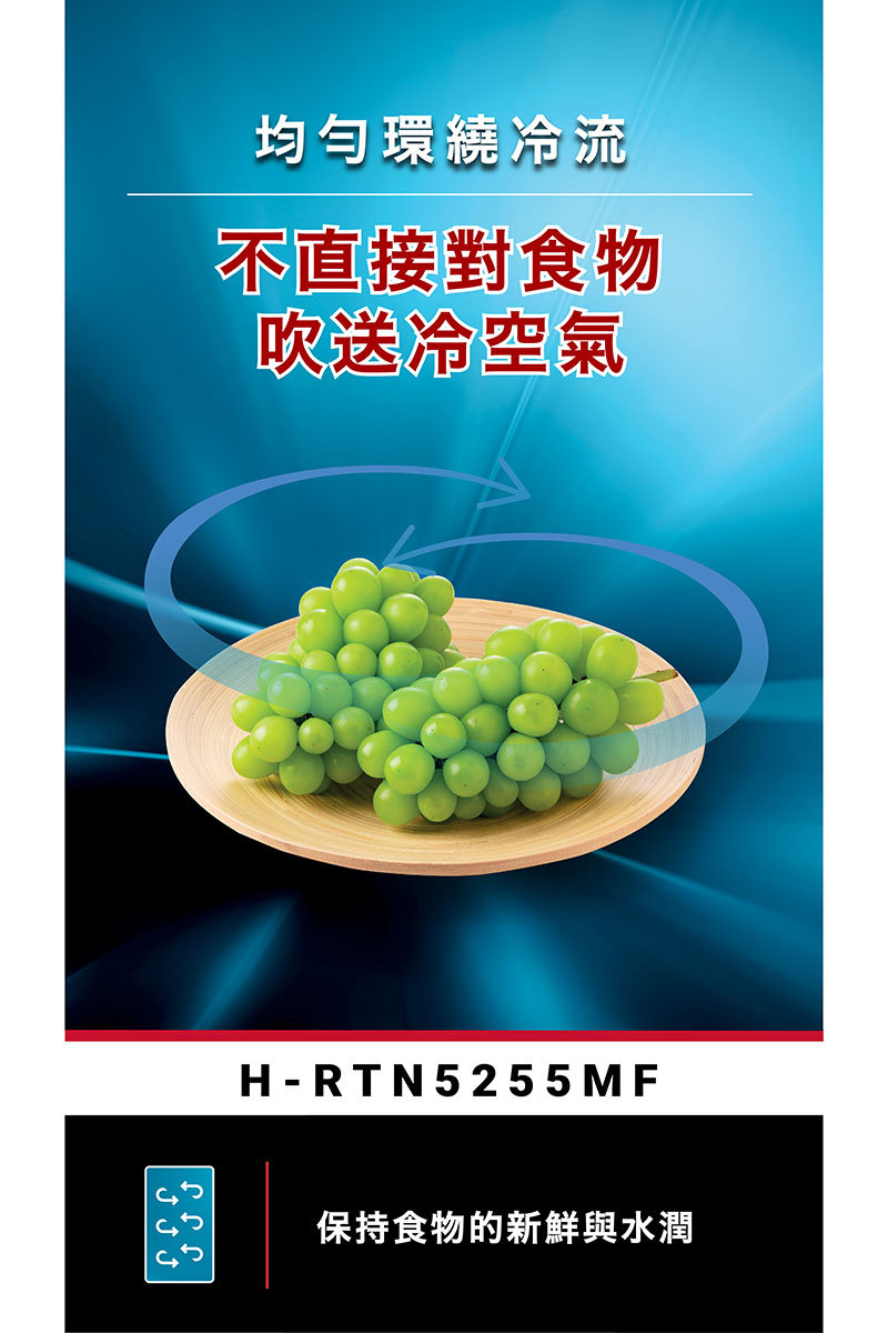 日立 HRTN5255MF 冰箱 兩門 240L 變頻 一級能效 璀璨銀