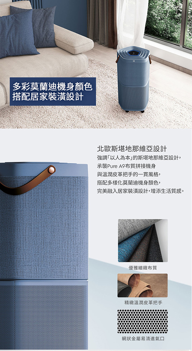 Electrolux 伊萊克斯 EP71-56BLA 空氣清淨機 適用22坪