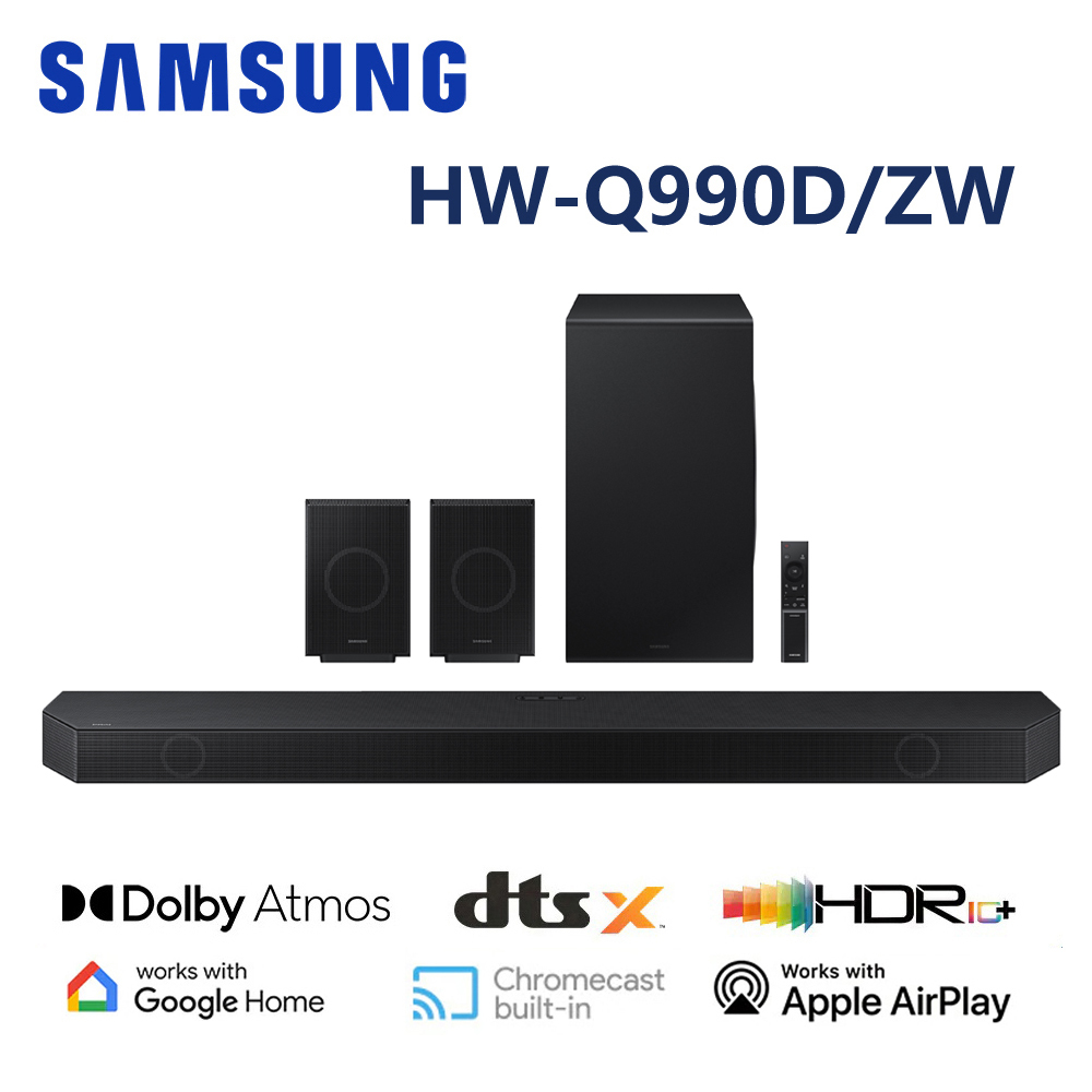 三星 HW-Q990D/ZW 11.1.4聲道 Soundbar 藍牙家庭劇院聲霸 無線杜比全景聲