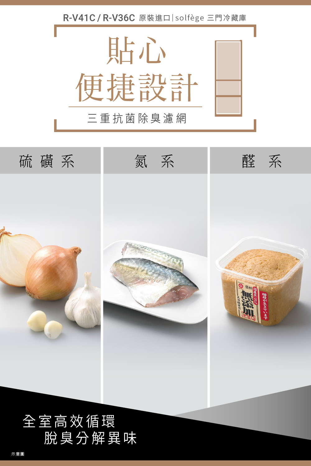 日立 RV36C 冰箱 331L 3門 變頻 鋼板 獨立保鮮室 三重抗菌除臭濾網 自動製冰 星燦金
