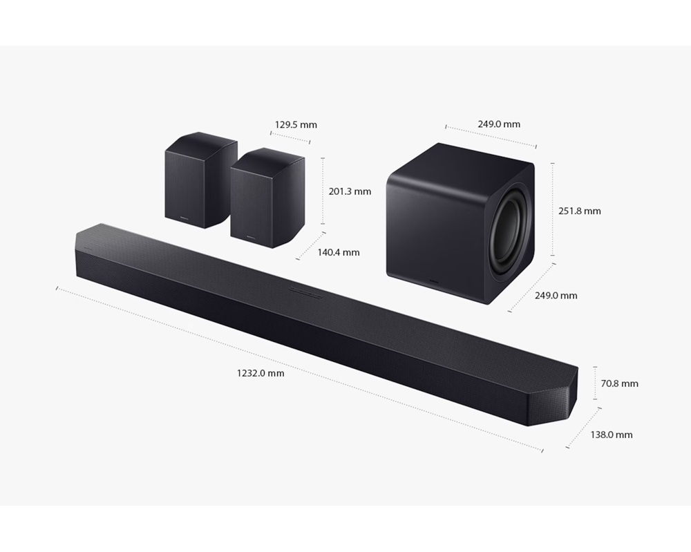 三星 HW-Q990H/ZW 藍牙聲霸 11.1.4ch 家庭劇院 Q系列 Soundbar