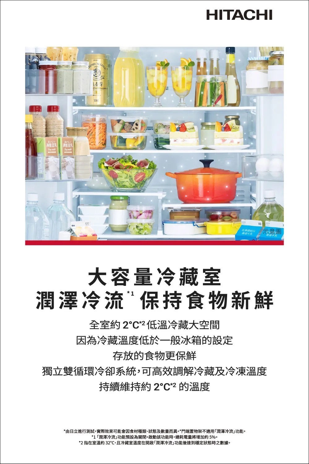 日立 RHSF54YJCNX 537公升  變頻 六門 鋼板冰箱 -1℃特鮮冰溫室 日本製 星燦金