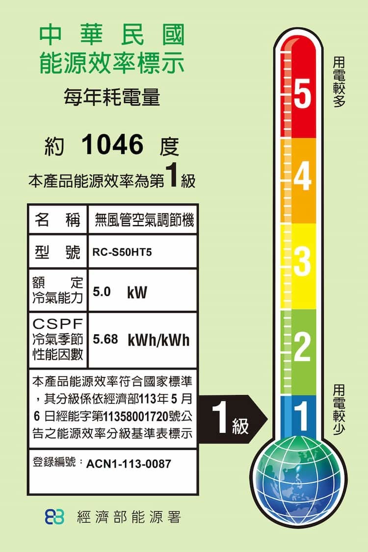 奇美 RC-S50HT5 7坪適用 星爵變頻系列 冷暖冷氣 RB-S50HT5