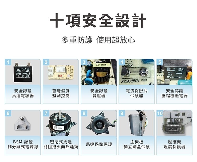 聲寶 AD-S512T 除濕機 6L/日 銀離子前置濾網 一級能效 定時設定 智慧舒適除濕模式 