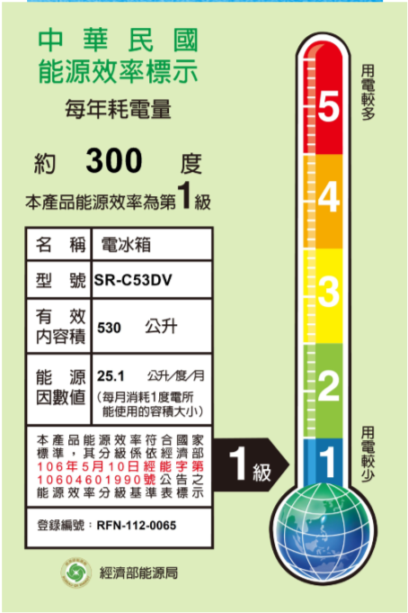 聲寶 SR-C53DV(Y7) 530公升 變頻 三門冰箱 極光鈦抗菌脫臭 -3度微凍鮮 炫彩金