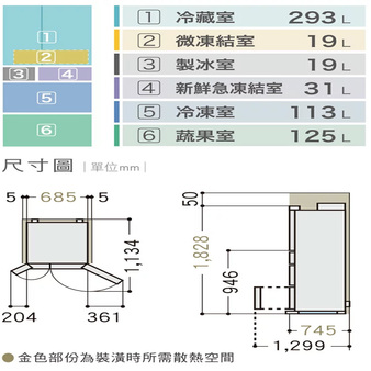 【新品出清】國際 NR-F609HX-W1 六門玻璃變頻電冰箱 日本製 翡翠白 一級節能  限量一台