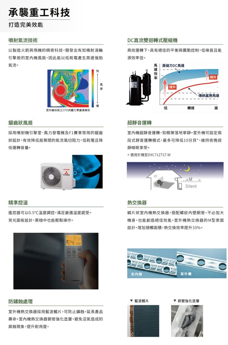 三菱重工 DXC28ZTLT2-W 4坪適用 朝日系列 變頻冷暖冷氣 DXK28ZTLT2-W