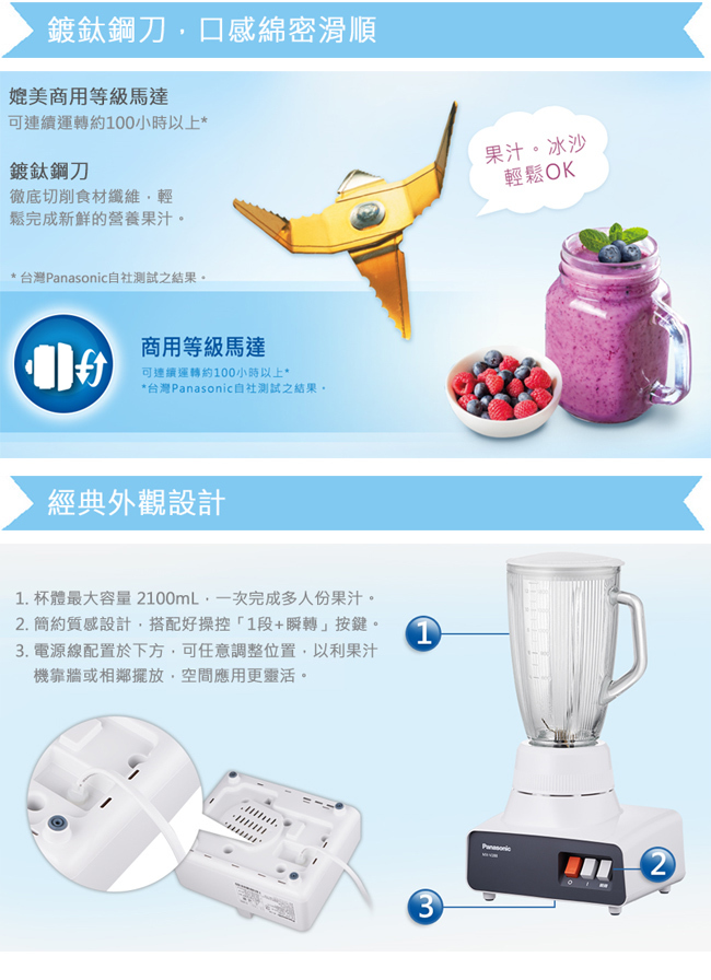 國際 MX-V288 果汁機 2100ml 大容量