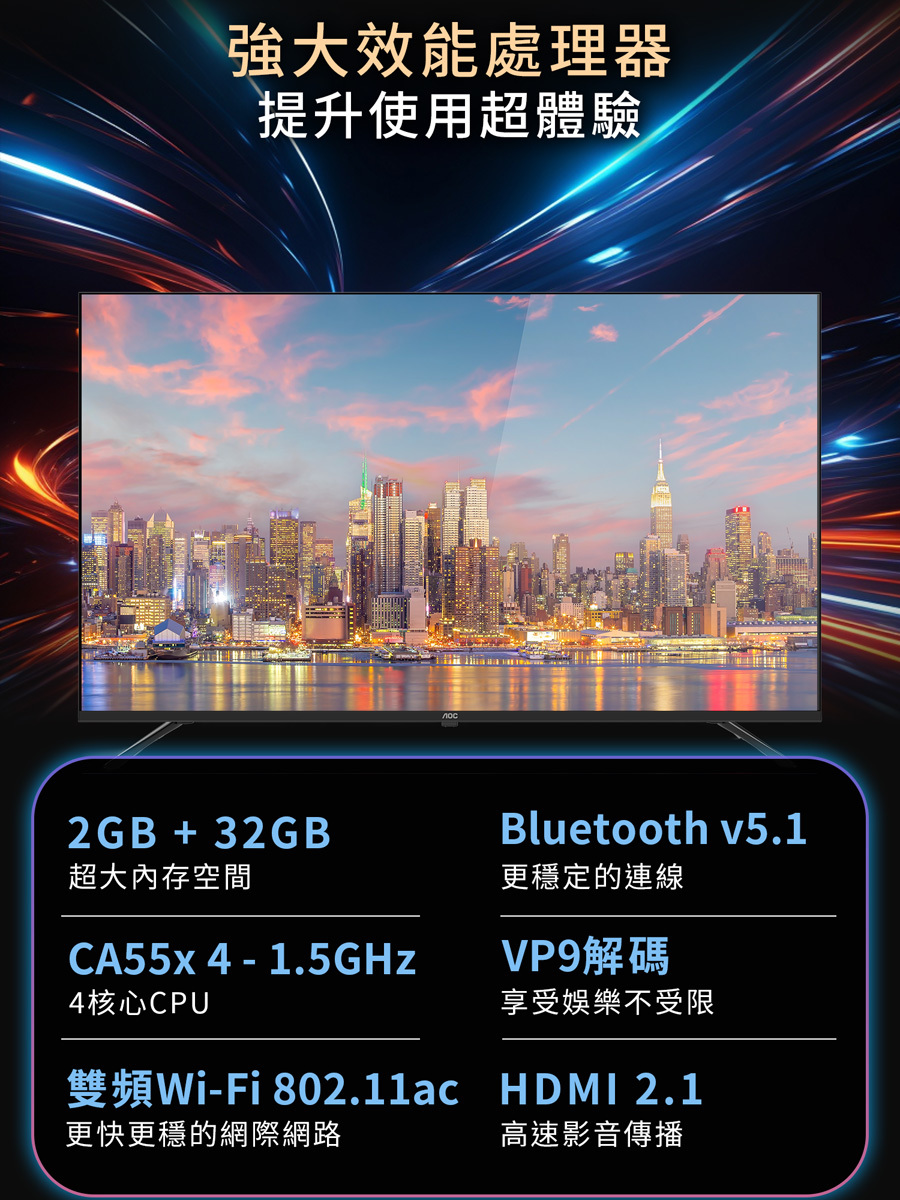 輕鬆成家 惠而浦 洗脫烘滾筒洗衣機10.5kg 日立雙門冰箱260L AOC 55吋GoogleTV
