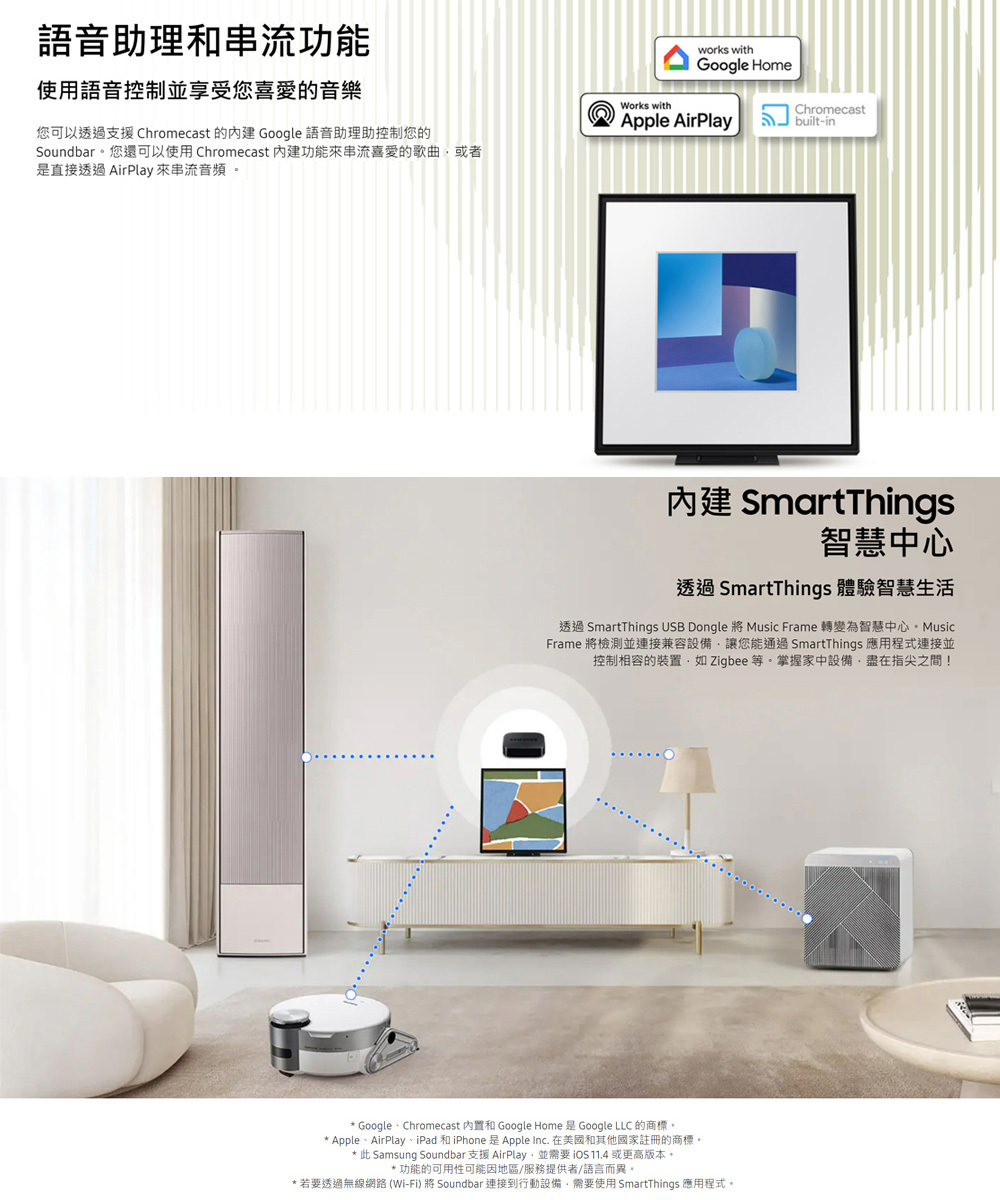 三星 HW-LS60D/ZW Music Frame音樂畫框藍牙喇叭 LS60D